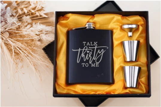 Birthday Whisky Flask Set