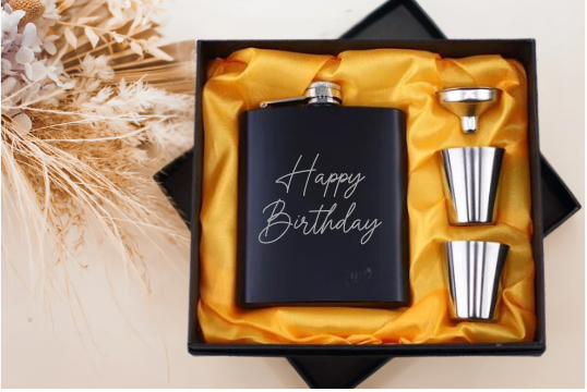 Birthday Whisky Flask Set
