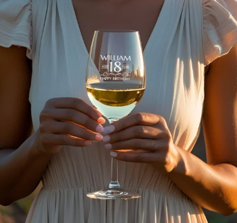 Birthday Engraved Wine Glass