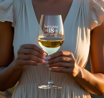 Birthday Engraved Wine Glass