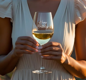 Birthday Engraved Wine Glass