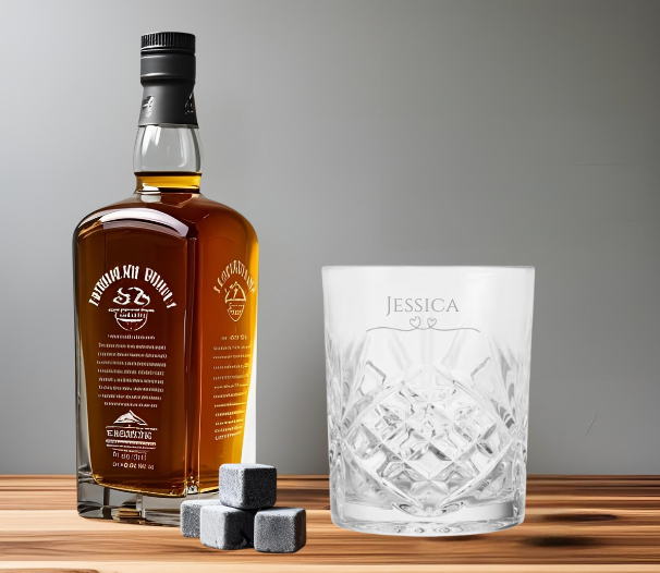 Bridesmaid Engraved Bond Whisky Glass