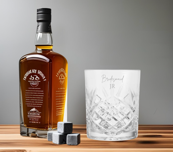 Bridesmaid Engraved Bond Whisky Glass