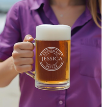 Bridesmaid Engraved Beer Glass