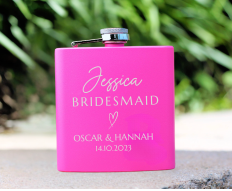 Bridesmaid Whisky Flask