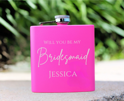 Bridesmaid Whisky Flask
