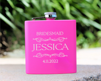 Bridesmaid Whisky Flask