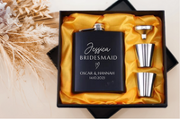 Bridesmaid Whisky Flask Set