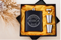 Bridesmaid Whisky Flask Set