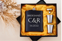 Bridesmaid Whisky Flask Set