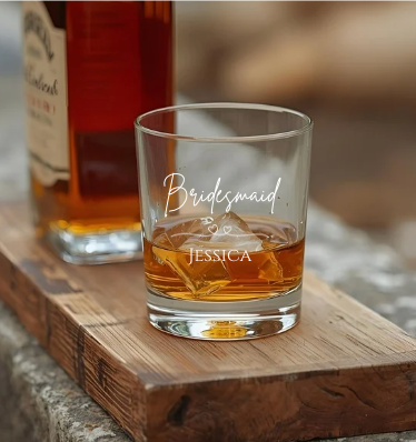 Bridesmaid Engraved Whisky Tumbler