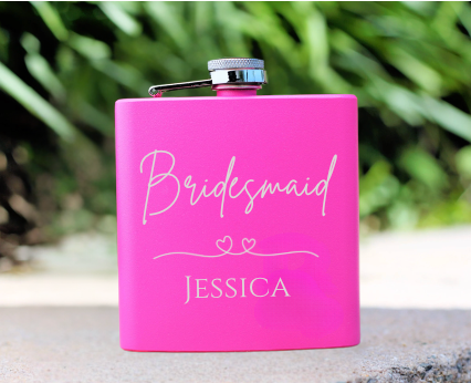 Bridesmaid Whisky Flask