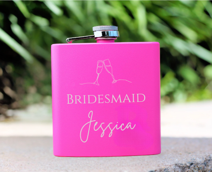 Bridesmaid Whisky Flask