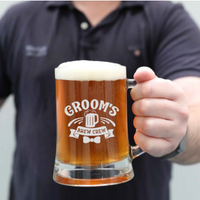 Bucks Engraved Beer Glass