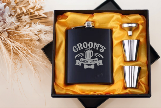 Bucks Whisky Flask Set