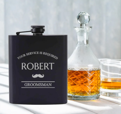 Groomsmen Whisky Flask