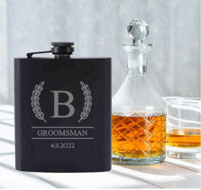 Groomsmen Whisky Flask