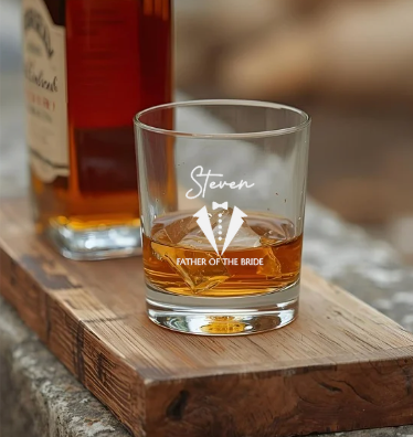 Groomsmen Engraved Whisky Tumbler