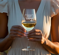 Bucks Engraved Wine Glass