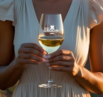 Bucks Engraved Wine Glass