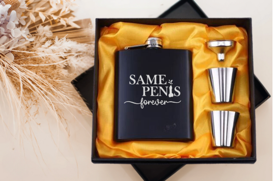 Hens Party Whisky Flask Set