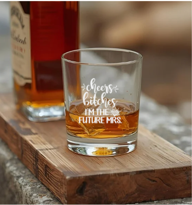 Hens Engraved Whisky Tumbler