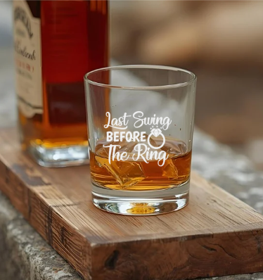 Hens Engraved Whisky Tumbler