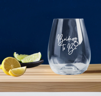 Hens Party Engraved Stemless Wine Glass
