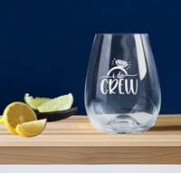 Hens Party Engraved Stemless Wine Glass