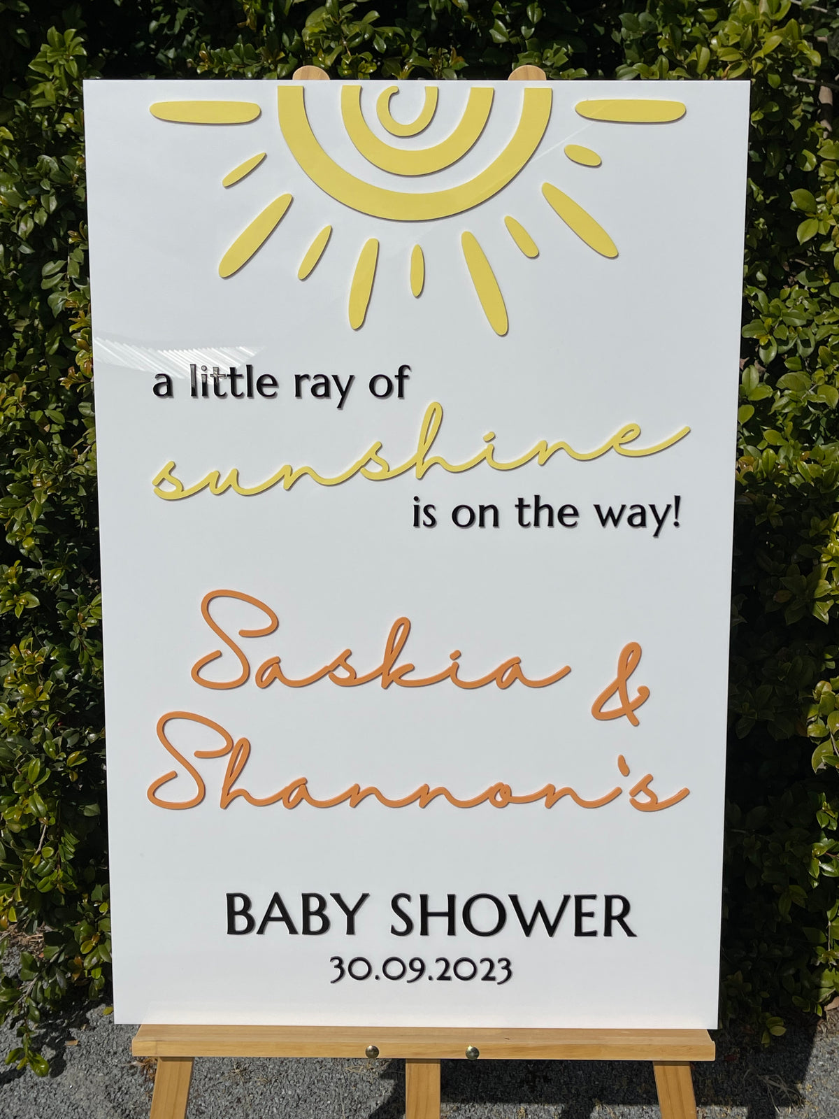 Baby Shower Sign - Sunshine Design