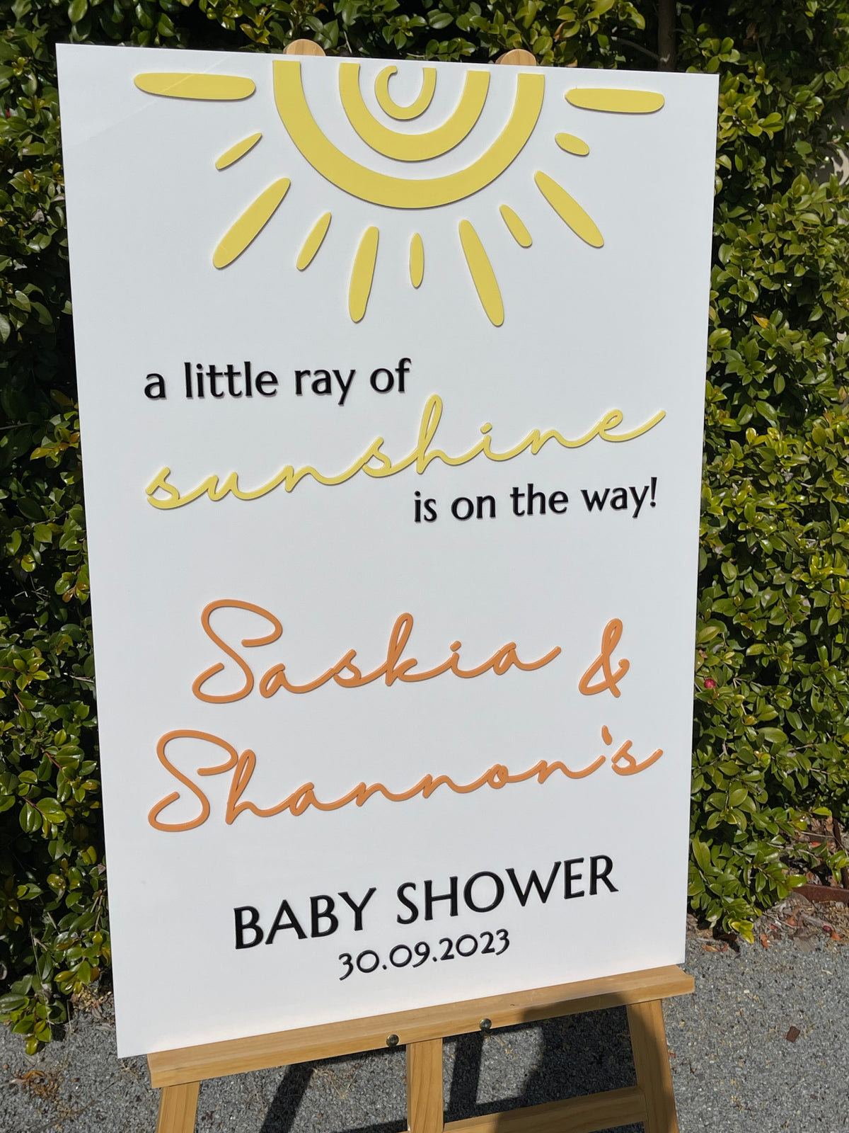 Baby Shower Sign - Sunshine Design