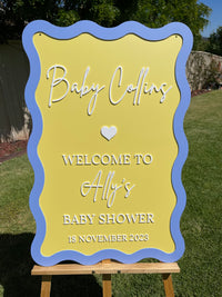 Baby Shower Sign - Baby Collins Design