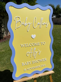 Baby Shower Sign - Baby Collins Design