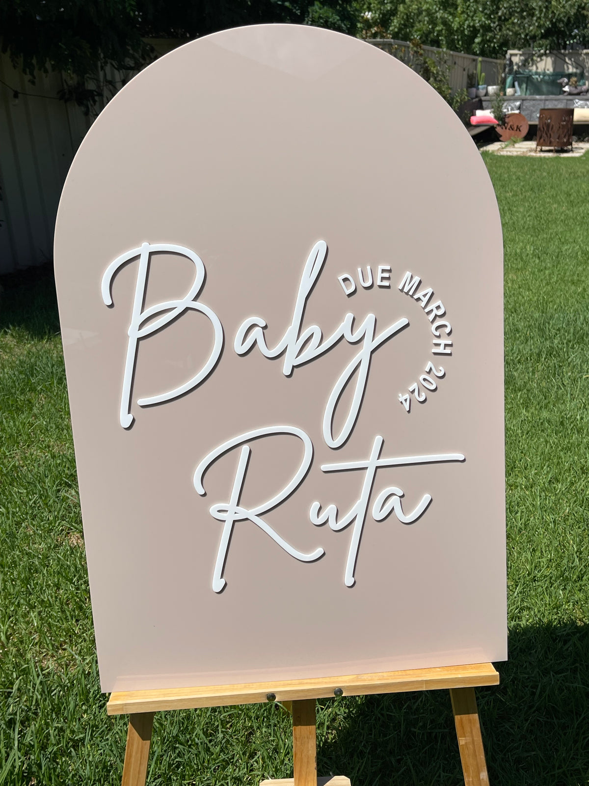 Baby Shower Sign - Baby Ruta Design