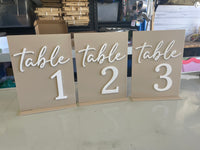 Table Numbers – Rectangle Design