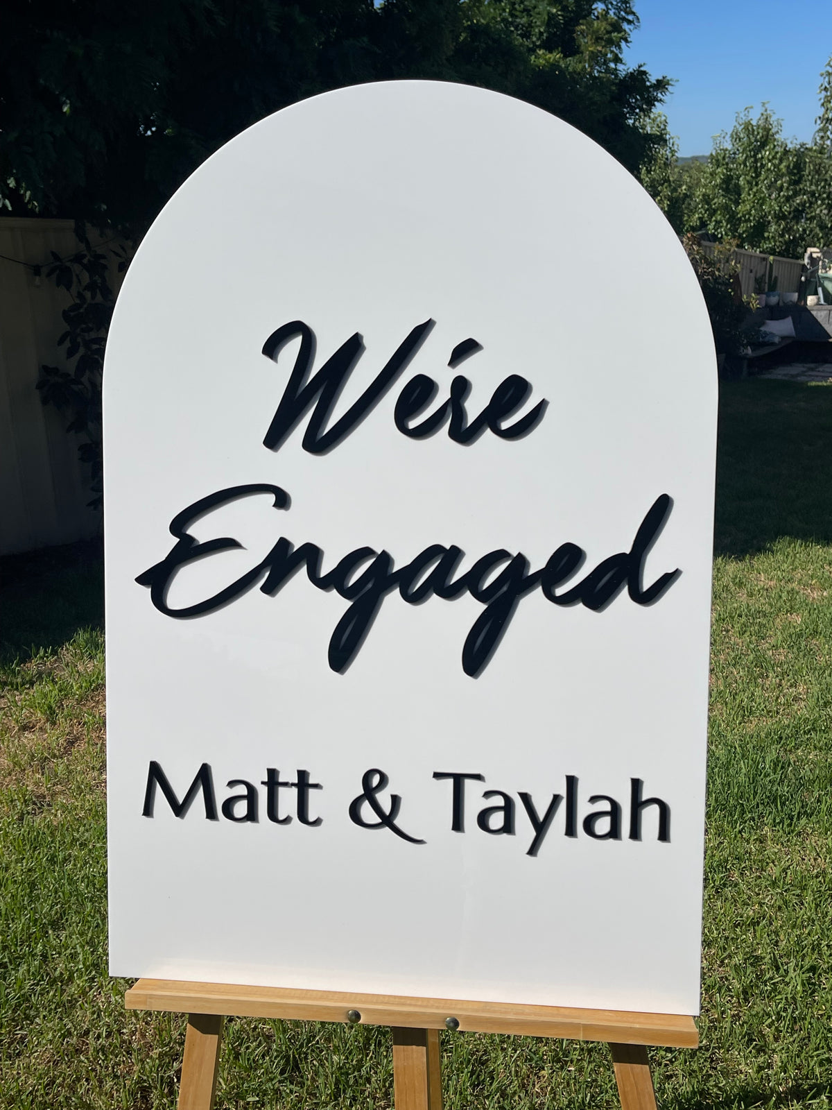 Engagement Party Sign – We’re Engaged Design