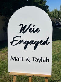 Engagement Party Sign – We’re Engaged Design