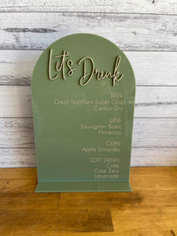 Bar & Menu Sign – Let's Drink Design