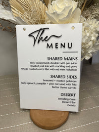 Bar & Menu Sign – The Menu Design