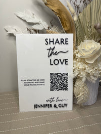 Reception Sign – Share The Love Design