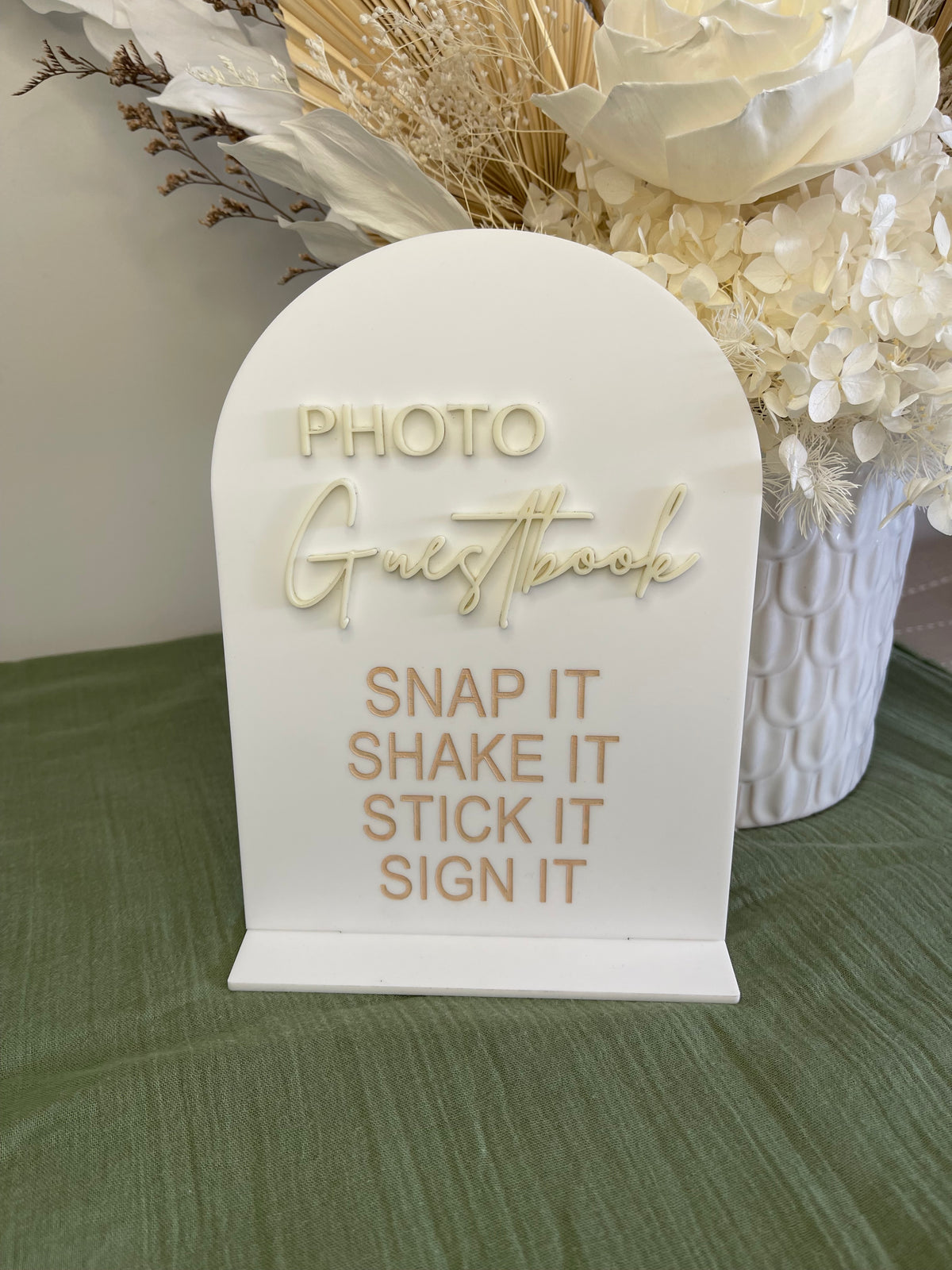 Reception Sign – Photo Guestbook Design