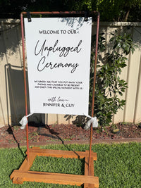 Reception Sign – Unplugged Ceremony Design
