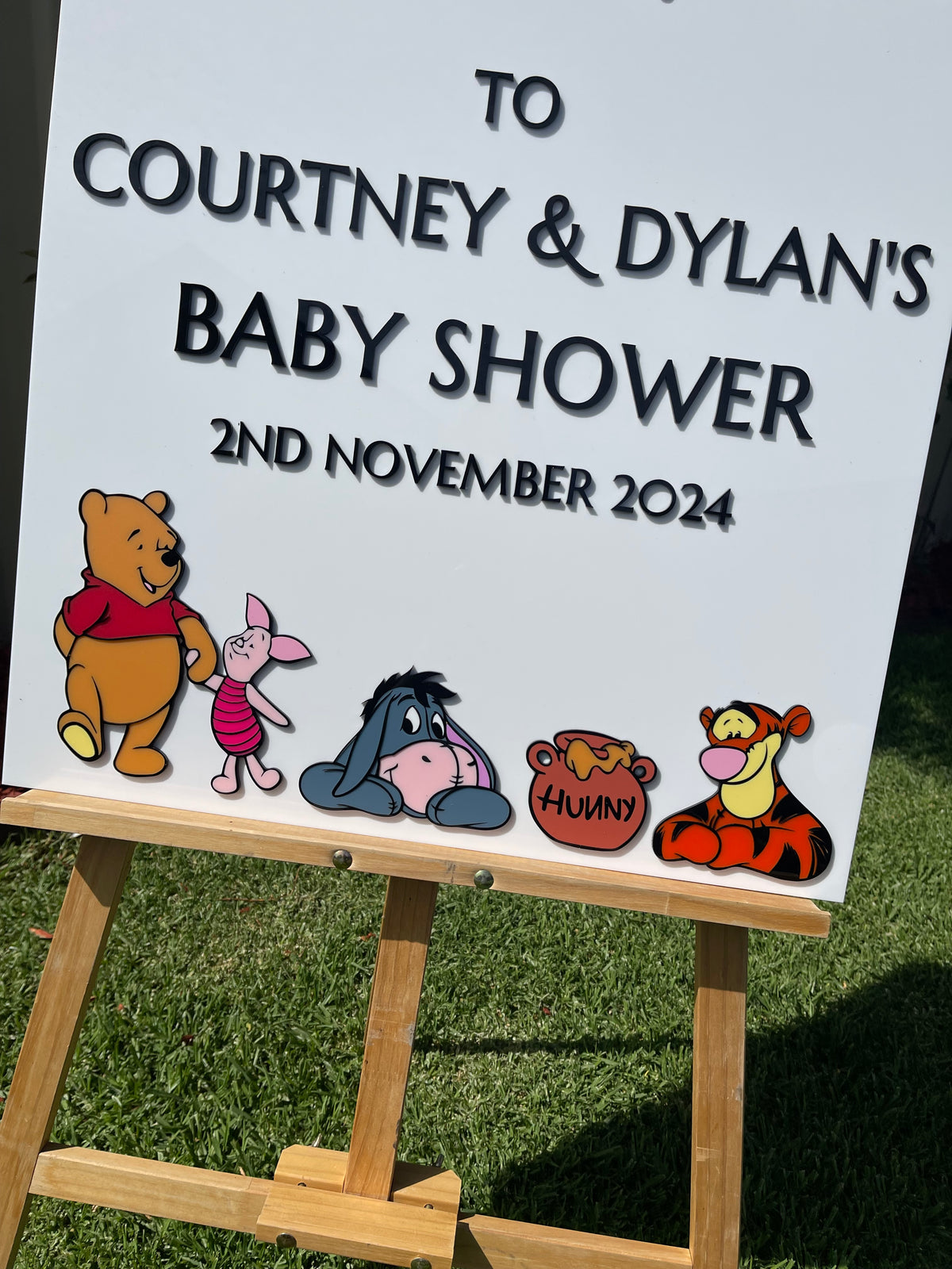 Baby Shower Sign - Pooh & Friends Design