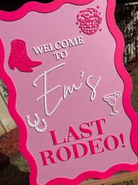 Hens Party Sign – Last Rodeo Design
