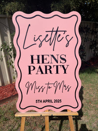 Hens Party Sign – Erin Hen’s Party Design