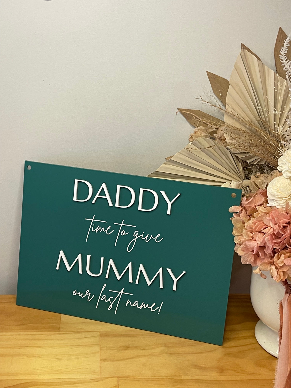 Reception Sign – Daddy Last Name Design