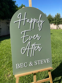 Engagement Party Sign – Happily Ever After Design