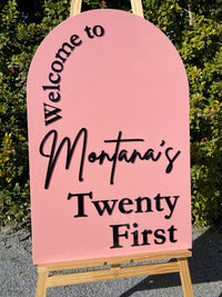 Birthday Party Sign - Welcome To Design