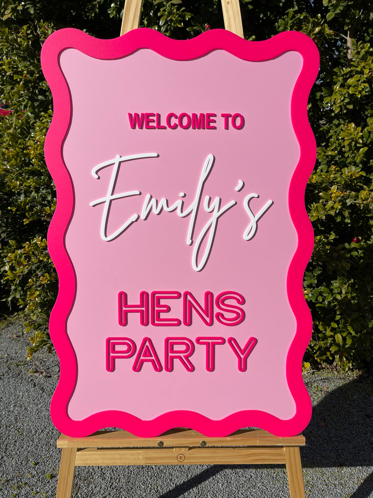 Hens Party Sign – Emily Hen’s Party Design