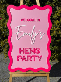 Hens Party Sign – Emily Hen’s Party Design